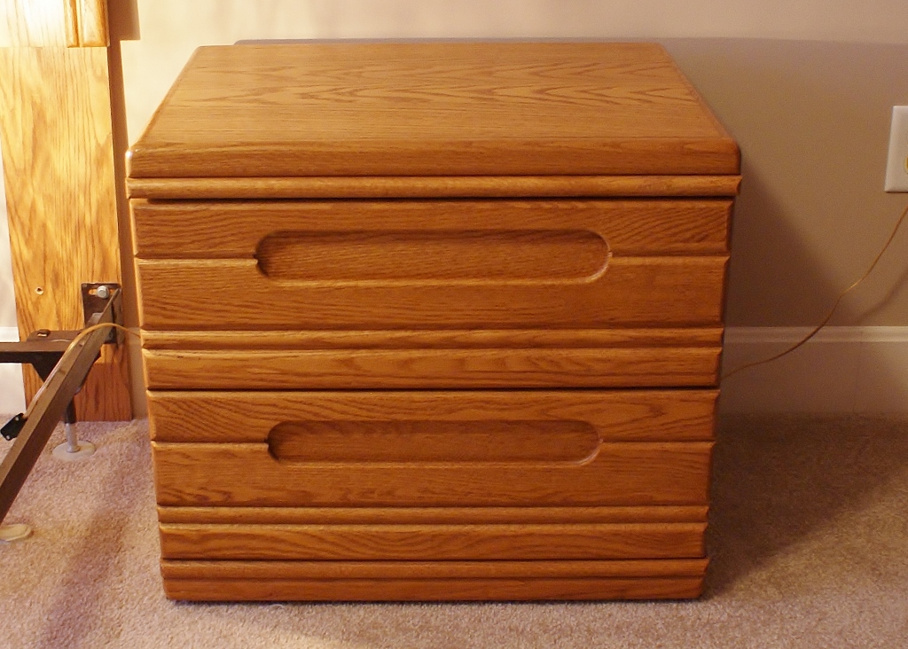 Vintage Solid Oak Nightstand