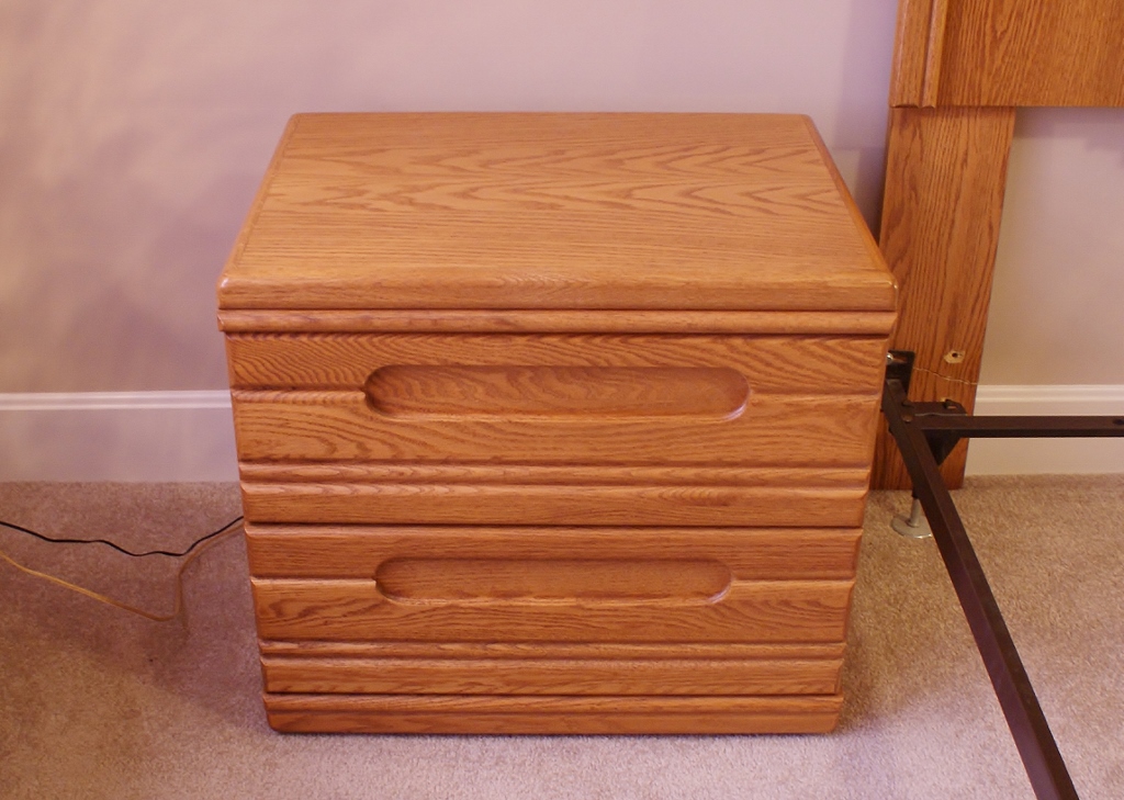 Vintage Solid Oak Nightstand
