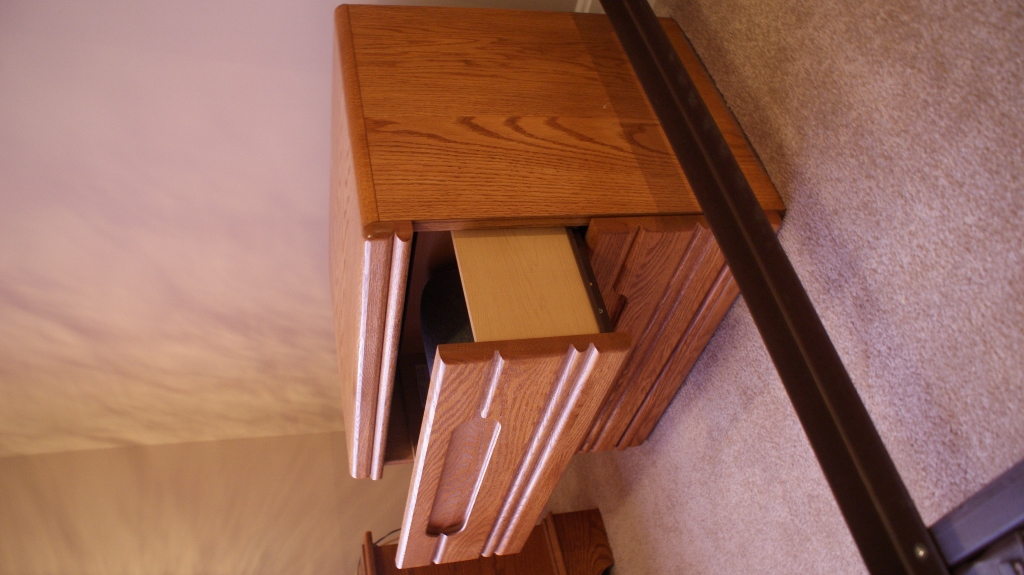 Vintage Solid Oak Nightstand
