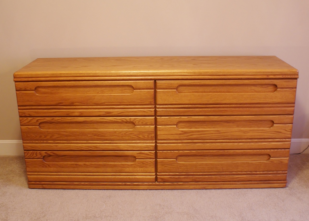 Vintage Solid Oak Dresser