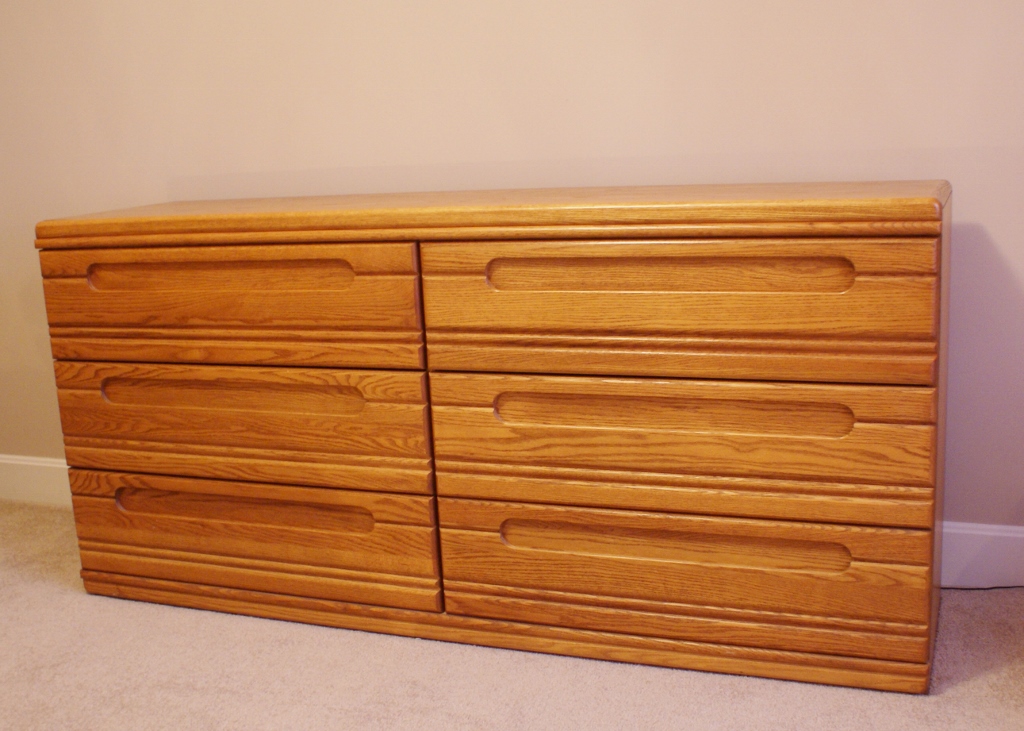 Vintage Solid Oak Dresser