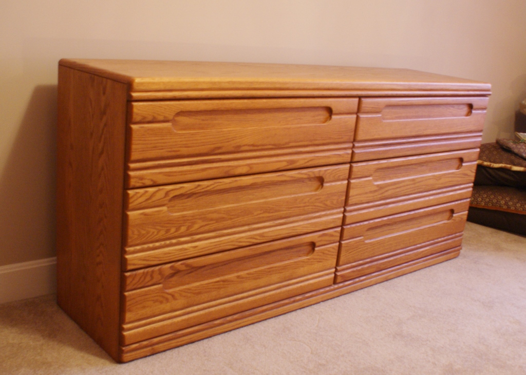 Vintage Solid Oak Dresser