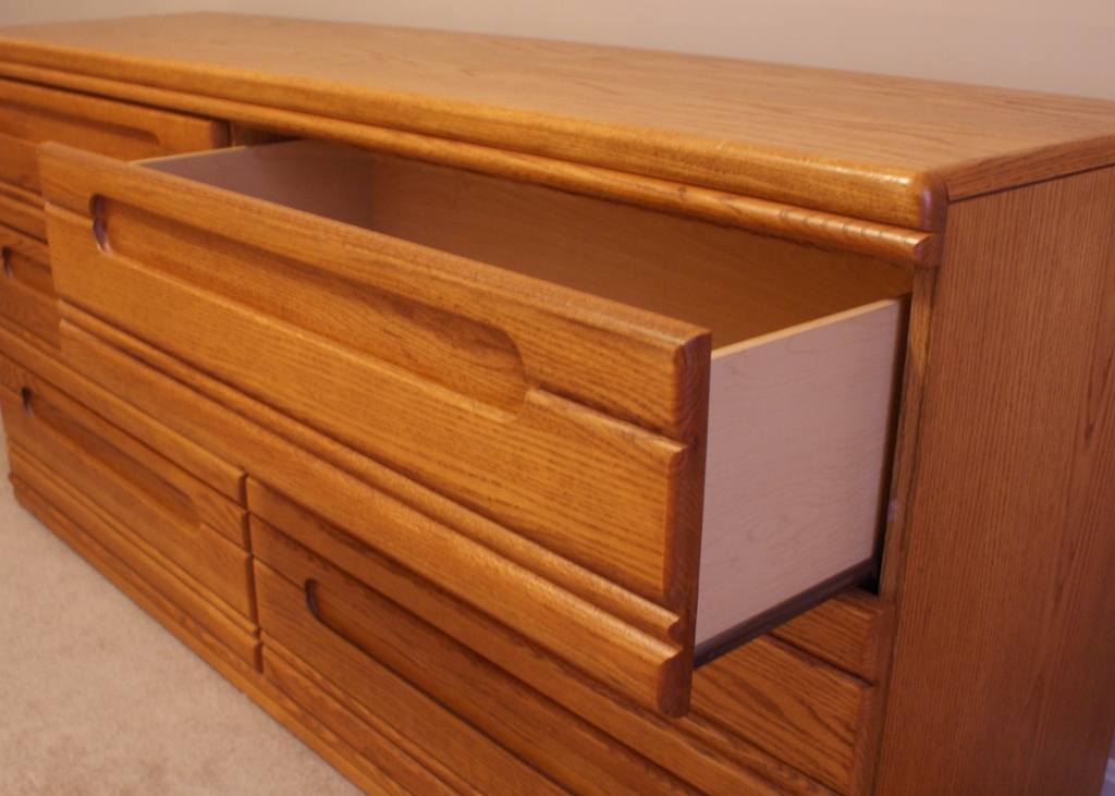 Vintage Solid Oak Dresser