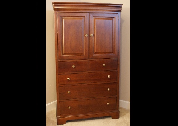 Stanley Solid Cherry Armoire