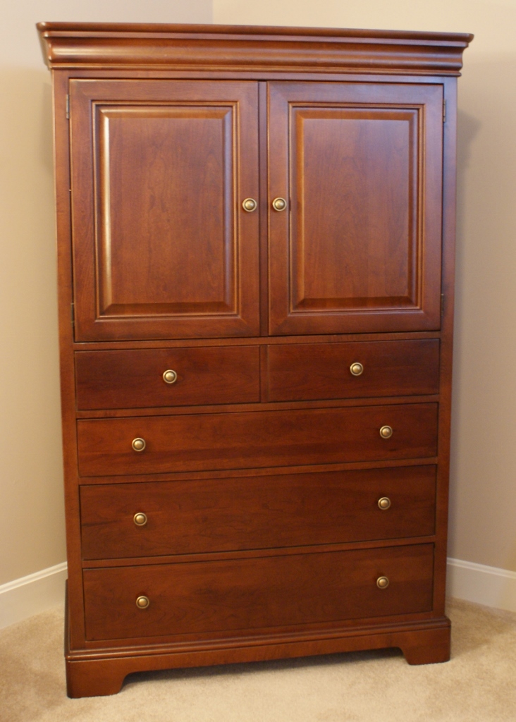 Stanley Solid Cherry Armoire