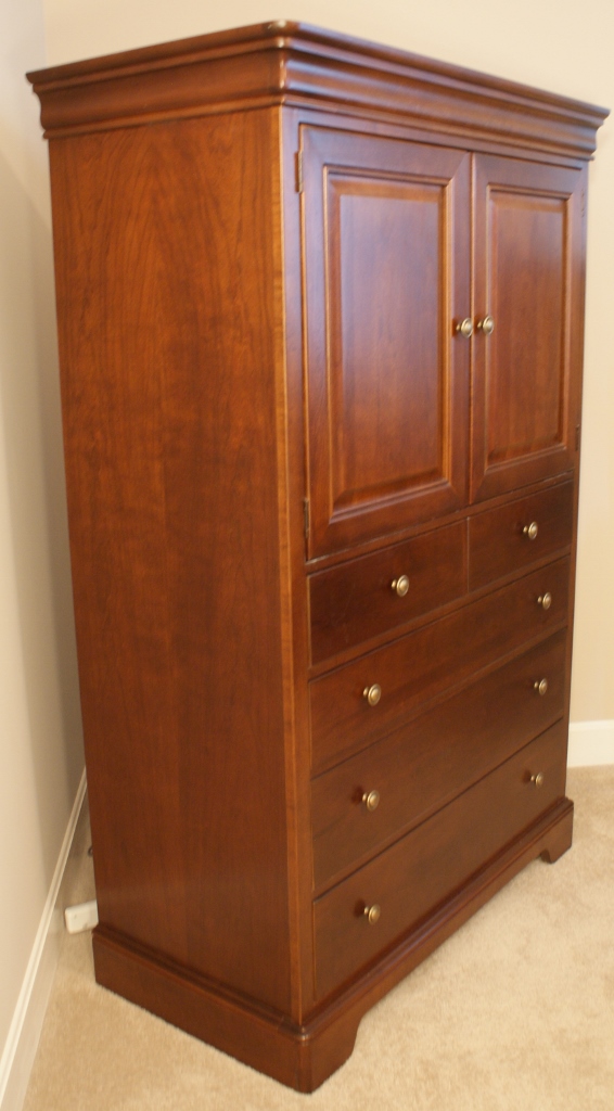 Stanley Solid Cherry Armoire