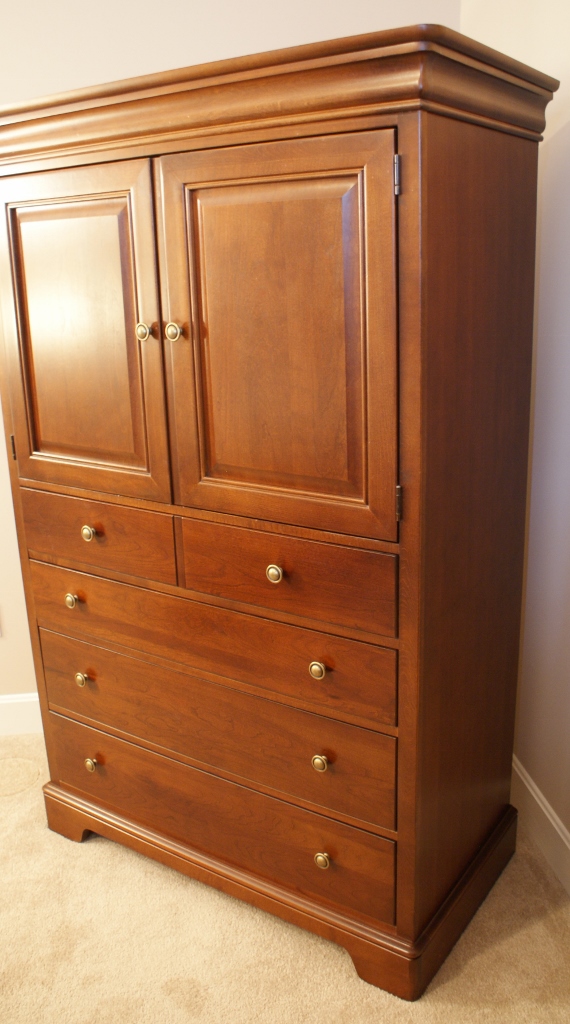 Stanley Solid Cherry Armoire