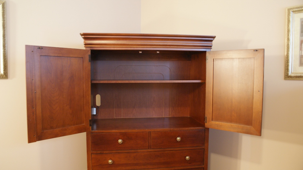 Stanley Solid Cherry Armoire