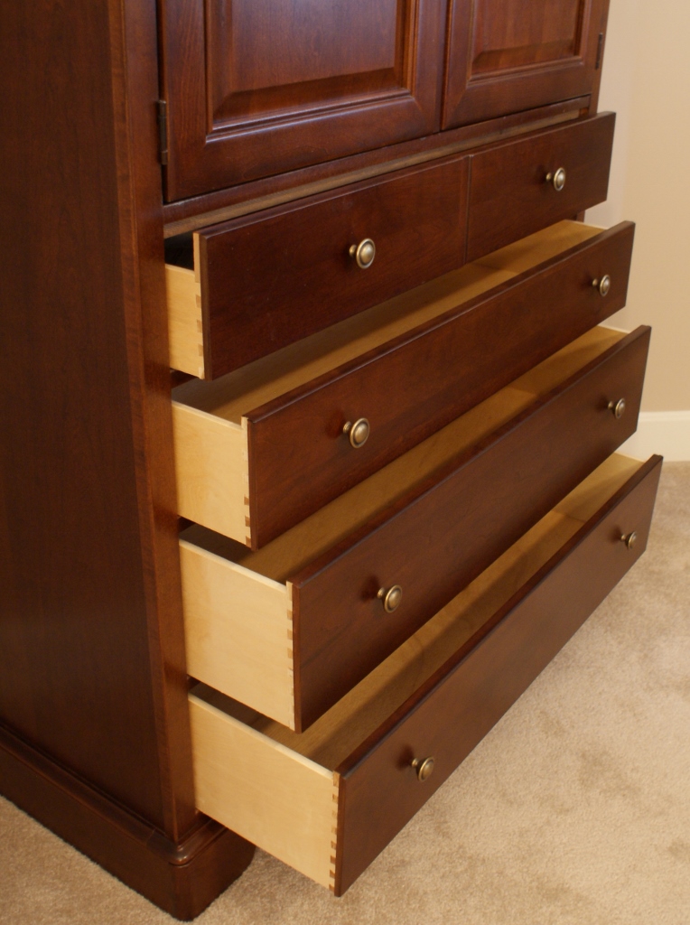 Stanley Solid Cherry Armoire