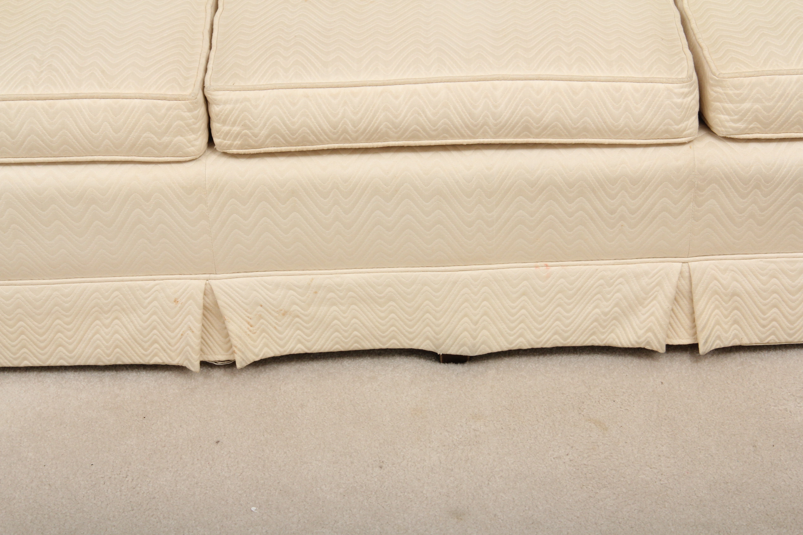 Upholstered Ivory Couch