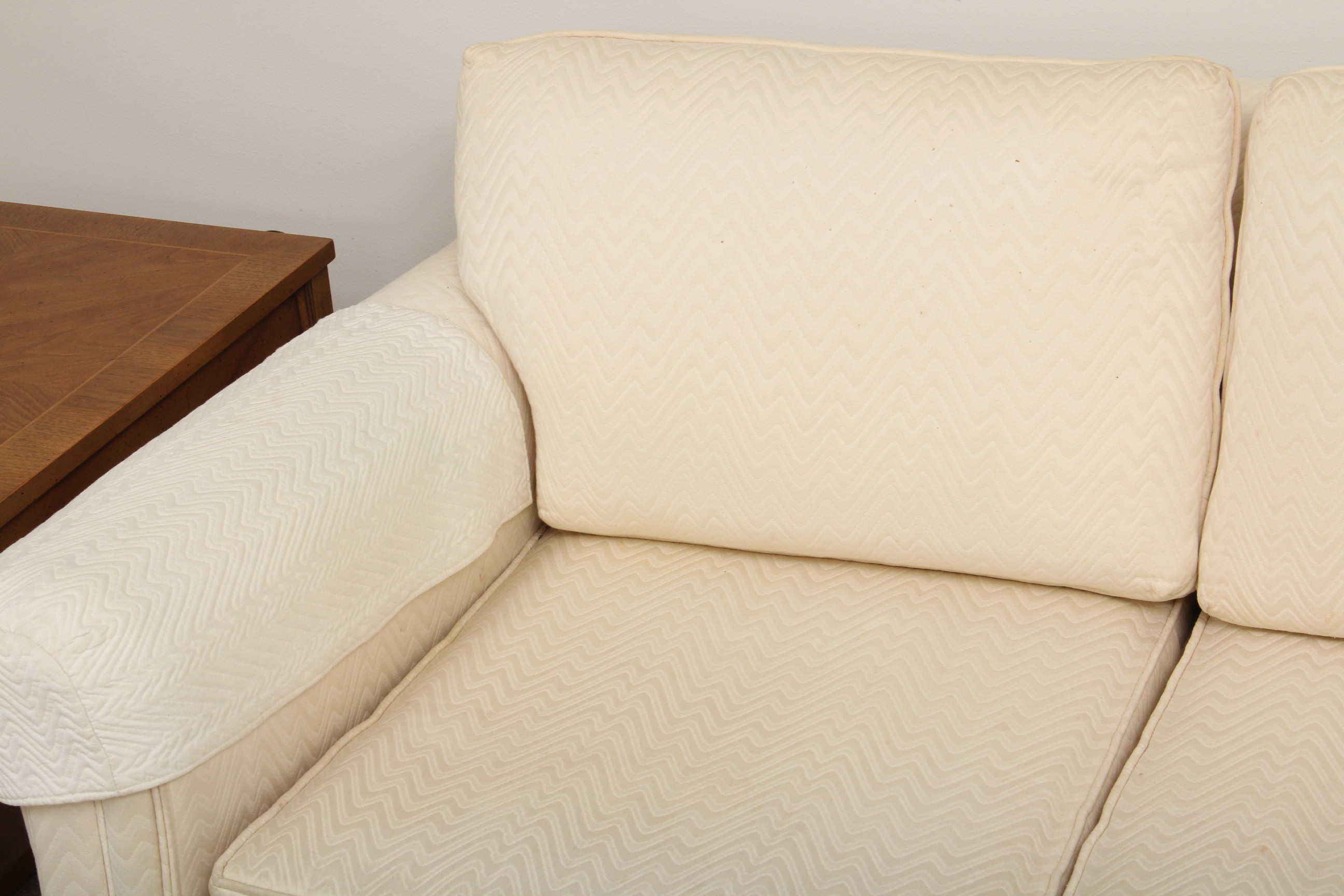 Upholstered Ivory Couch