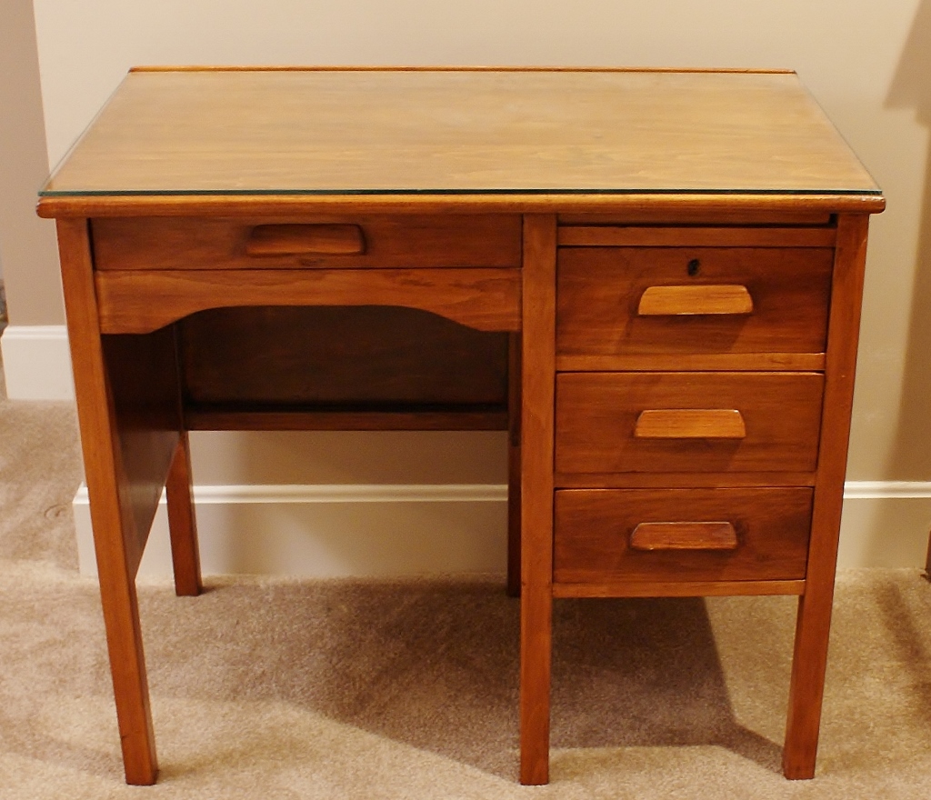 Mission Desk and Vintage Chair