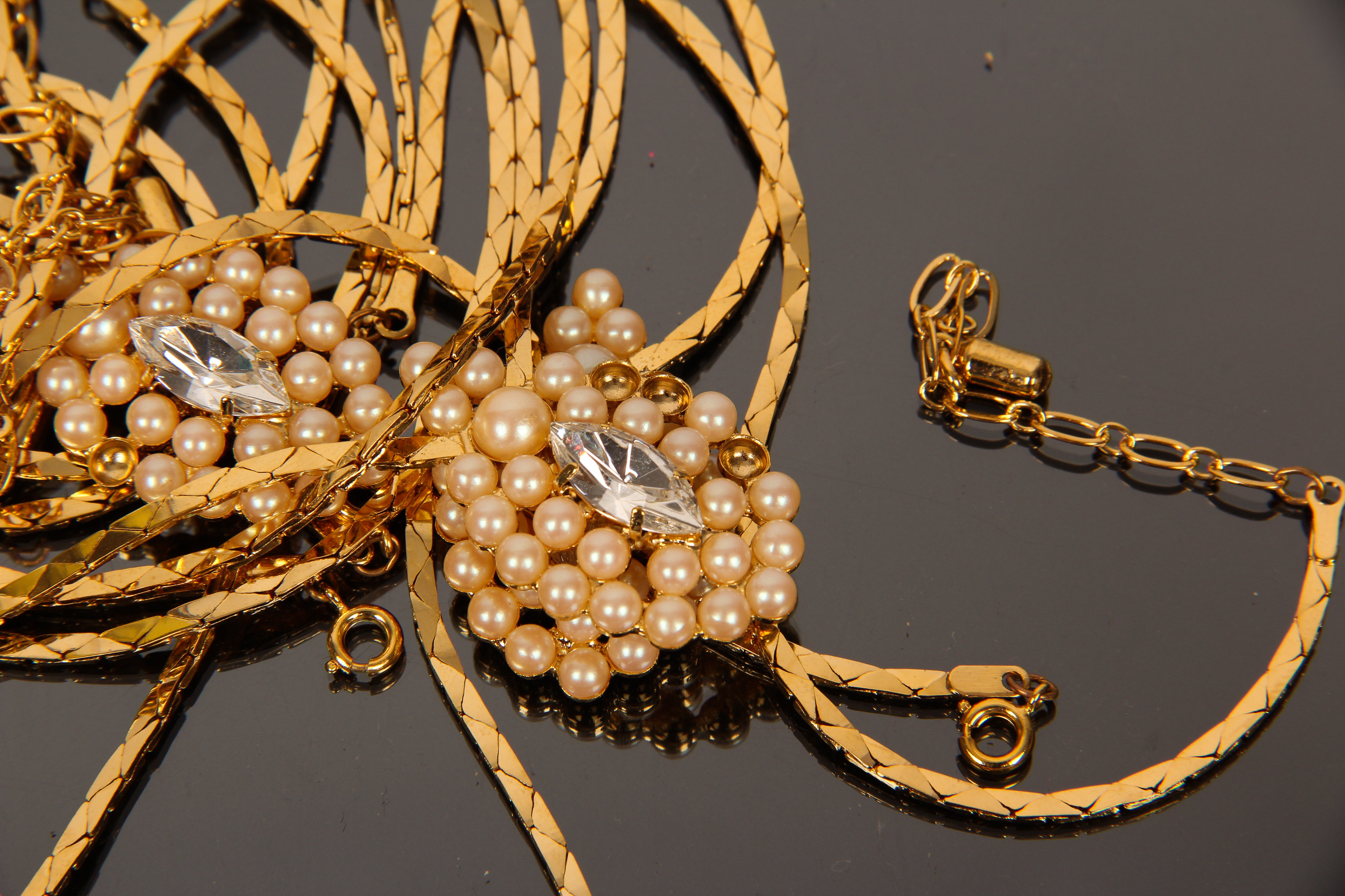 Wedding Set of Vintage Fashion Necklaces