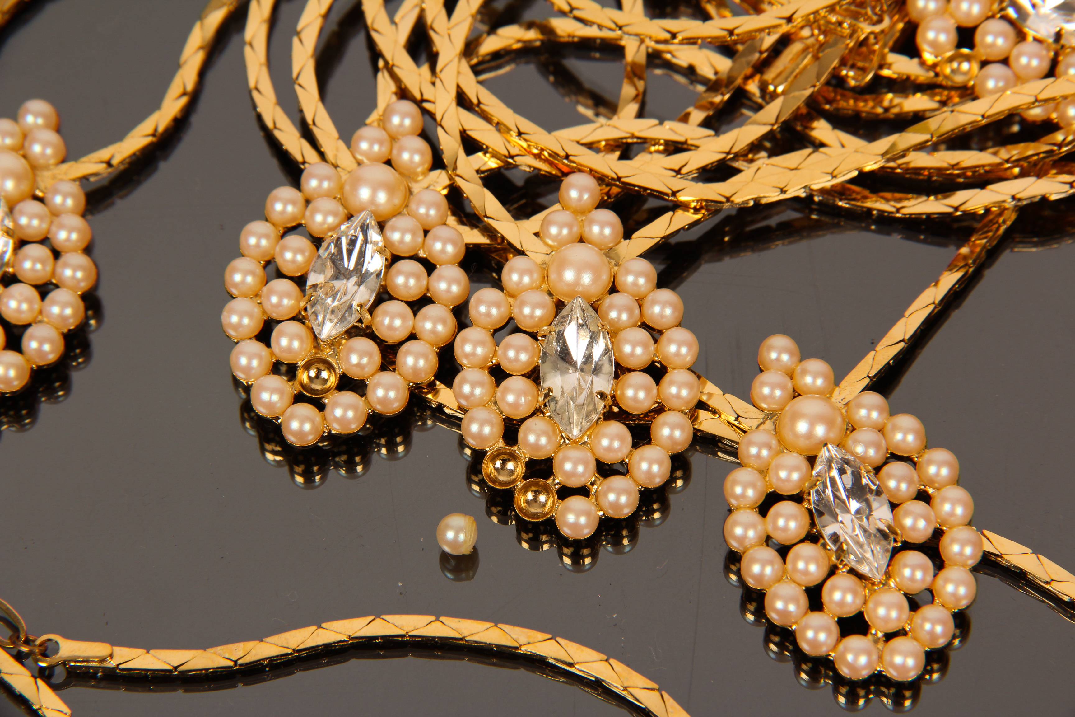 Wedding Set of Vintage Fashion Necklaces