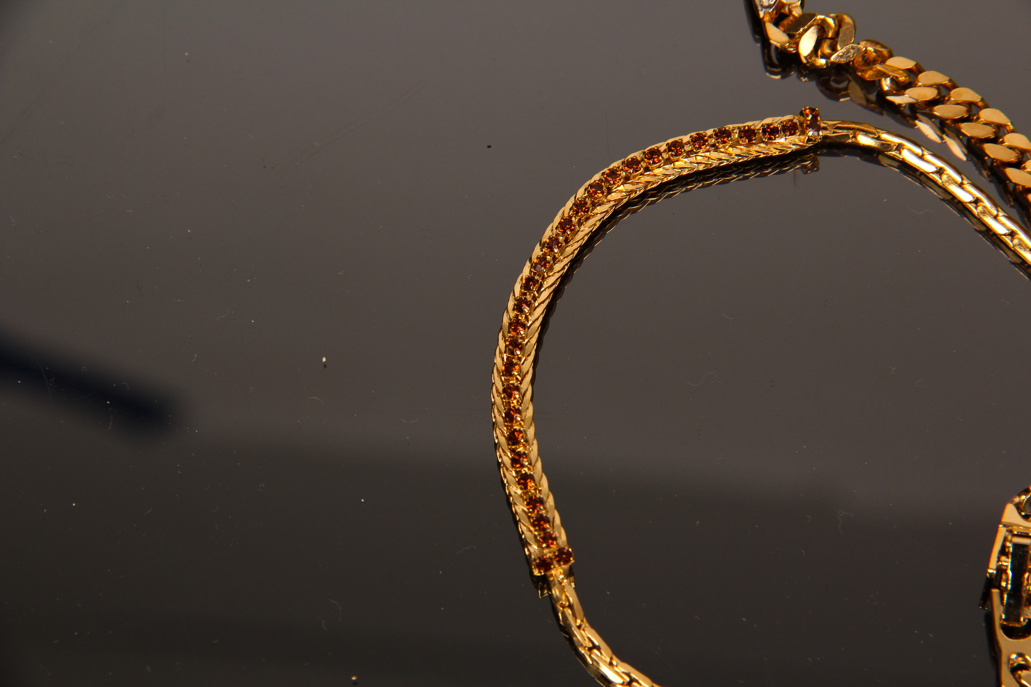 Collection of Vintage Gold Toned Fashion Necklaces