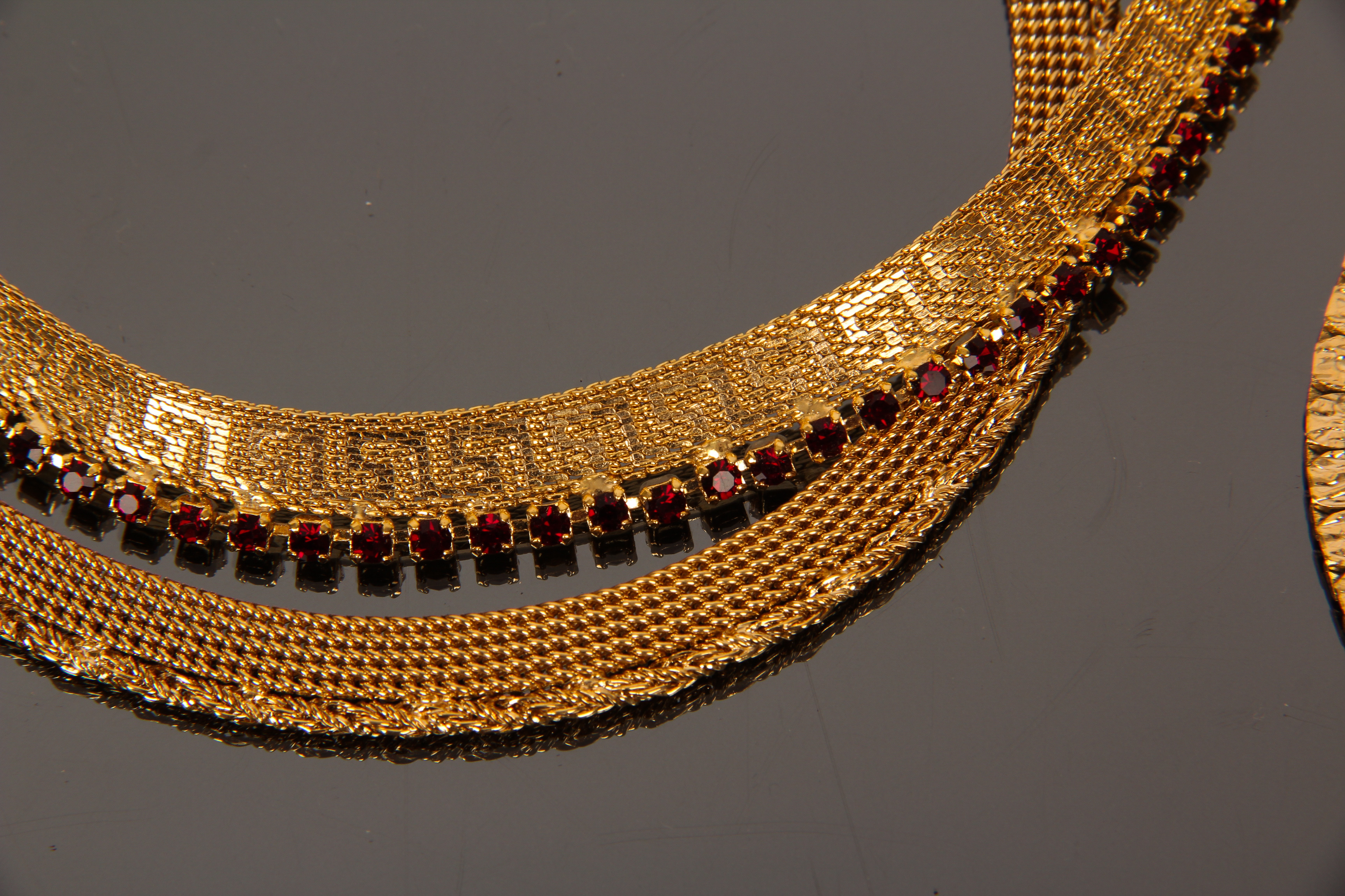 Collection of Vintage Gold Toned Fashion Necklaces