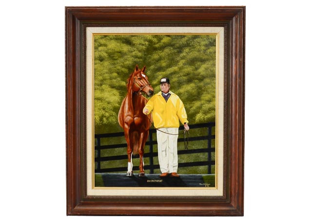 "Secretariat" Original Oil Painting by Ron Lightner