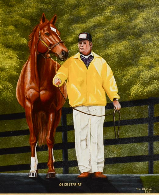 "Secretariat" Original Oil Painting by Ron Lightner