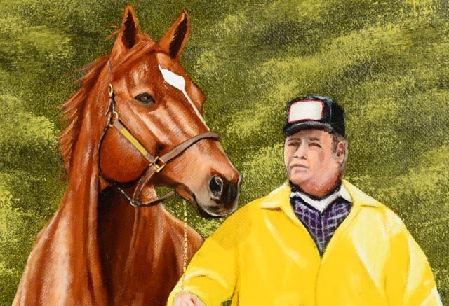 "Secretariat" Original Oil Painting by Ron Lightner