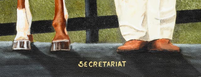 "Secretariat" Original Oil Painting by Ron Lightner