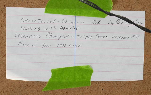 "Secretariat" Original Oil Painting by Ron Lightner