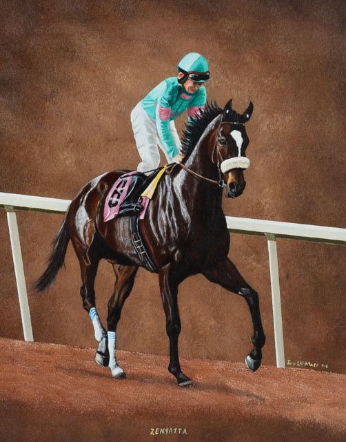 "Zenyatta" Original Oil Painting by Ron Lightner