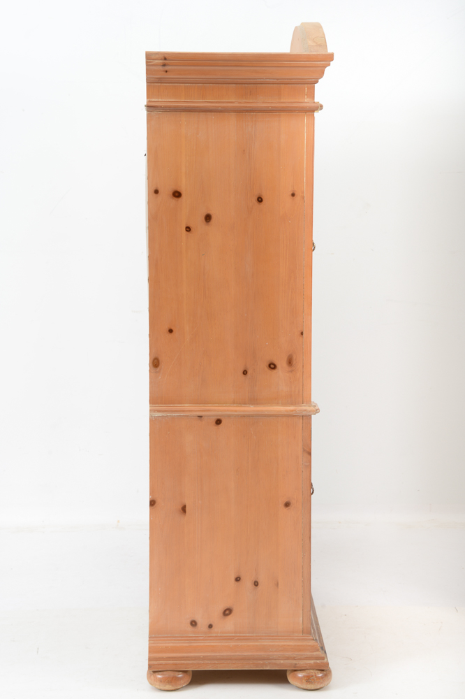 Broyhill Pine Media Cabinet and Bookshelf