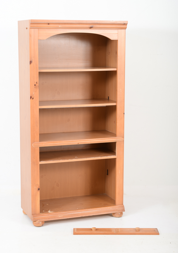 Broyhill Pine Media Cabinet and Bookshelf
