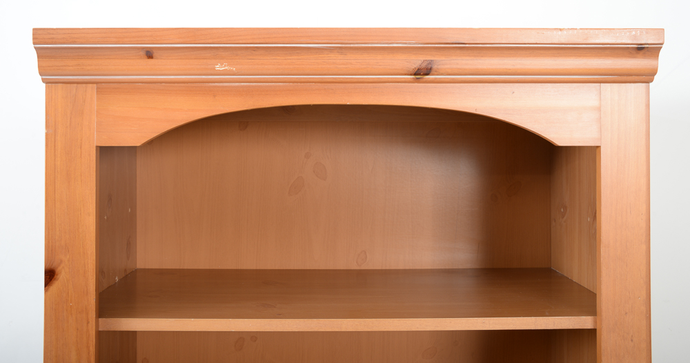 Broyhill Pine Media Cabinet and Bookshelf