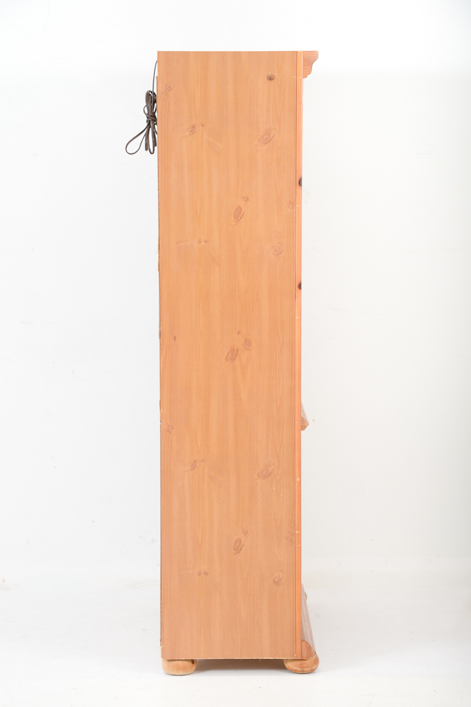 Broyhill Pine Media Cabinet and Bookshelf