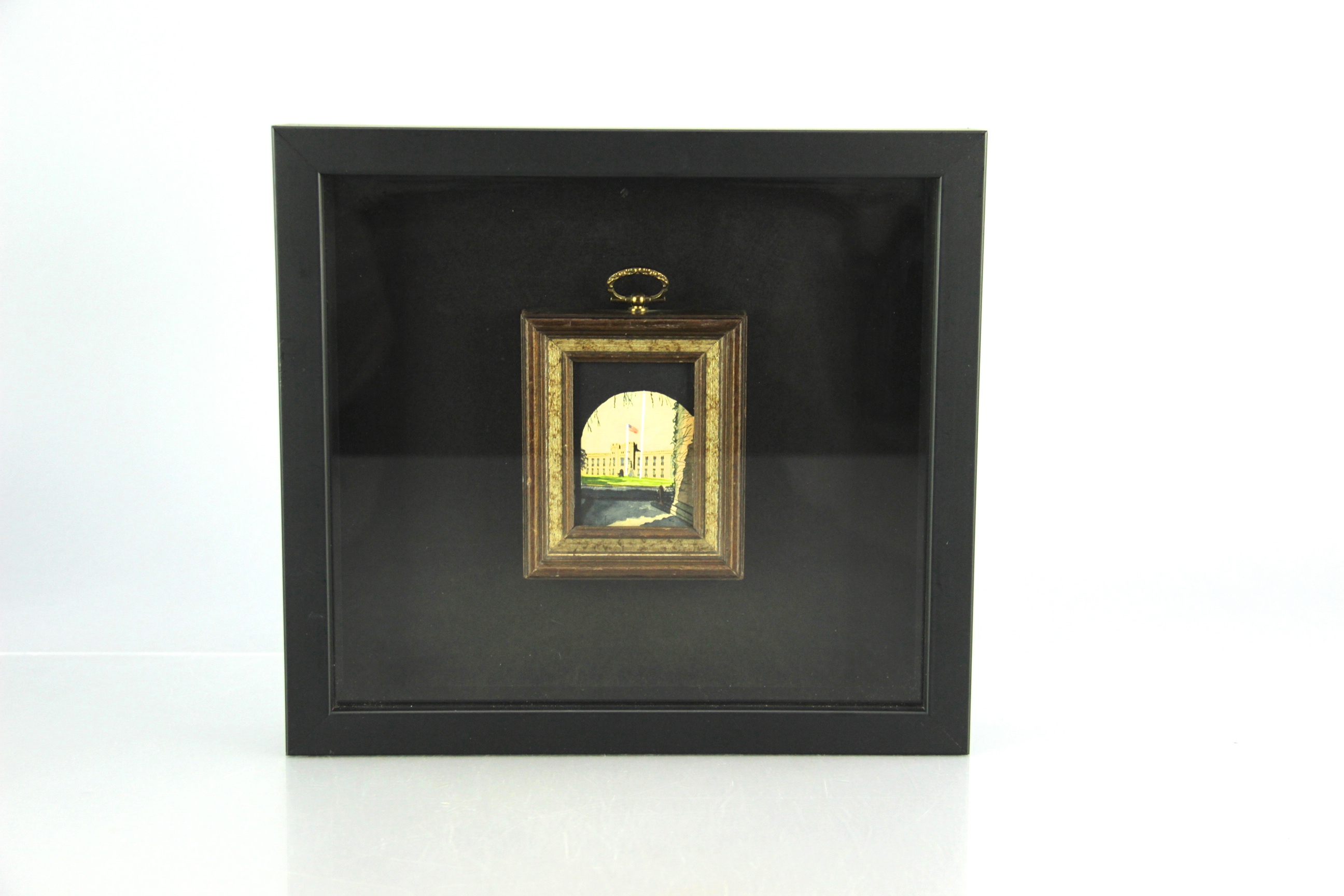 Four Shadow Box Watercolors by Norris Coleman