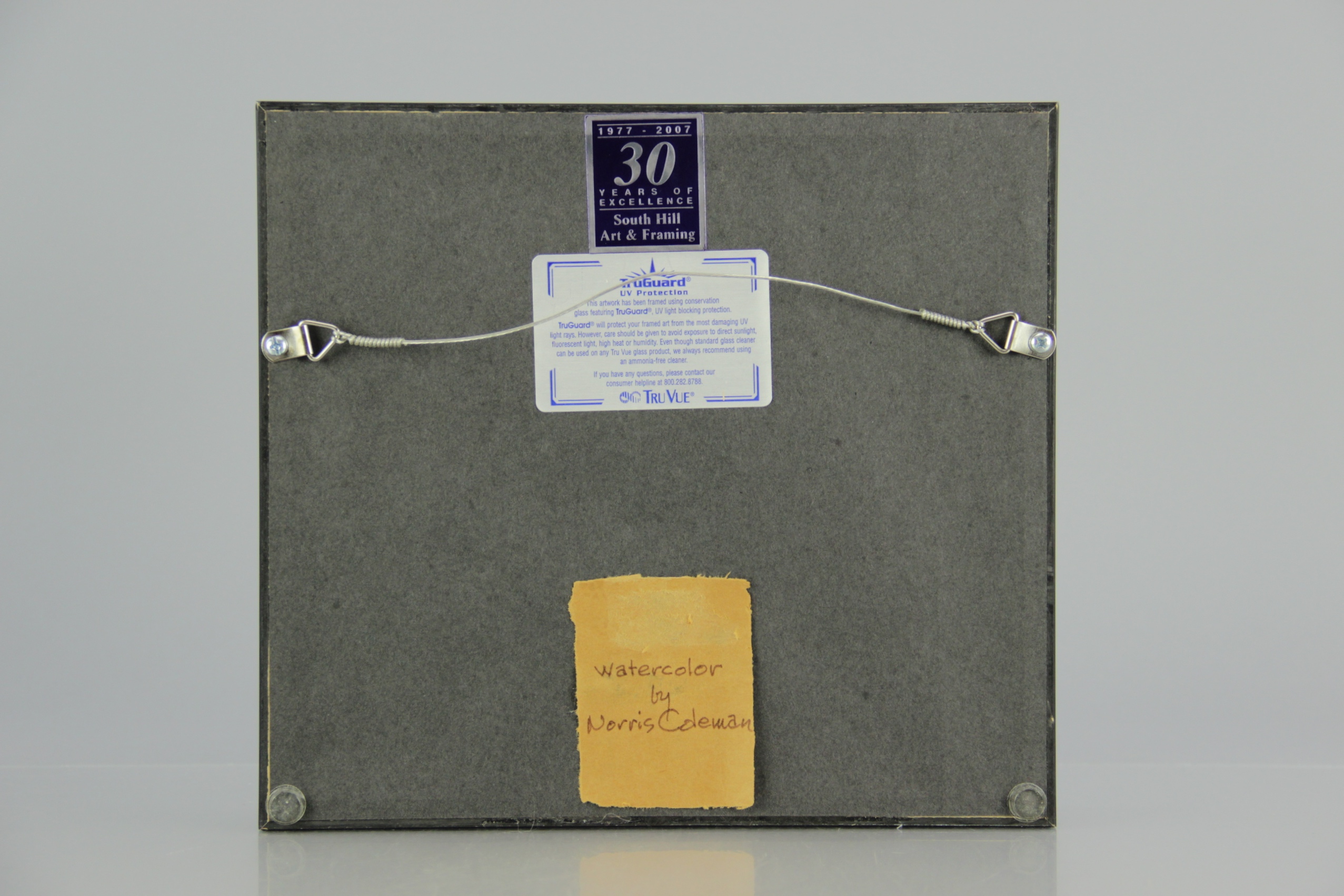 Four Shadow Box Watercolors by Norris Coleman