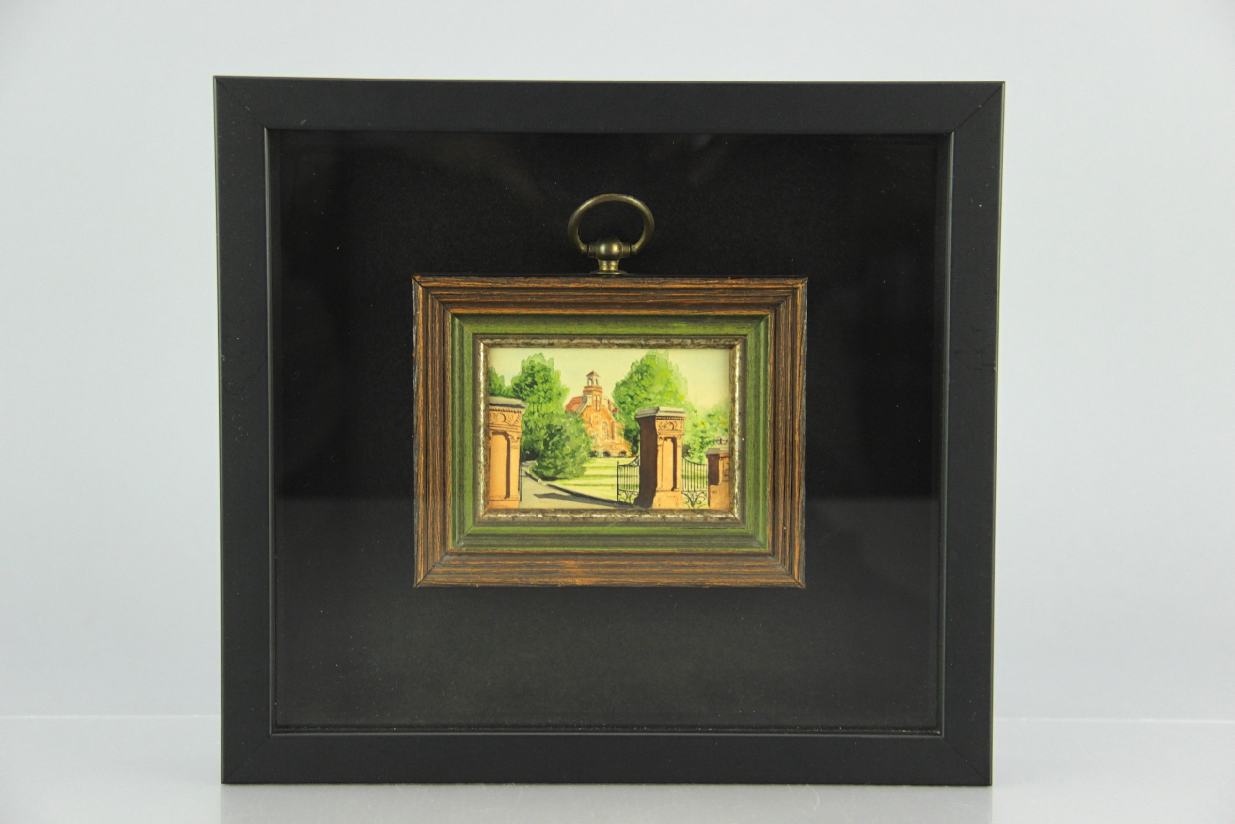 Four Shadow Box Watercolors by Norris Coleman