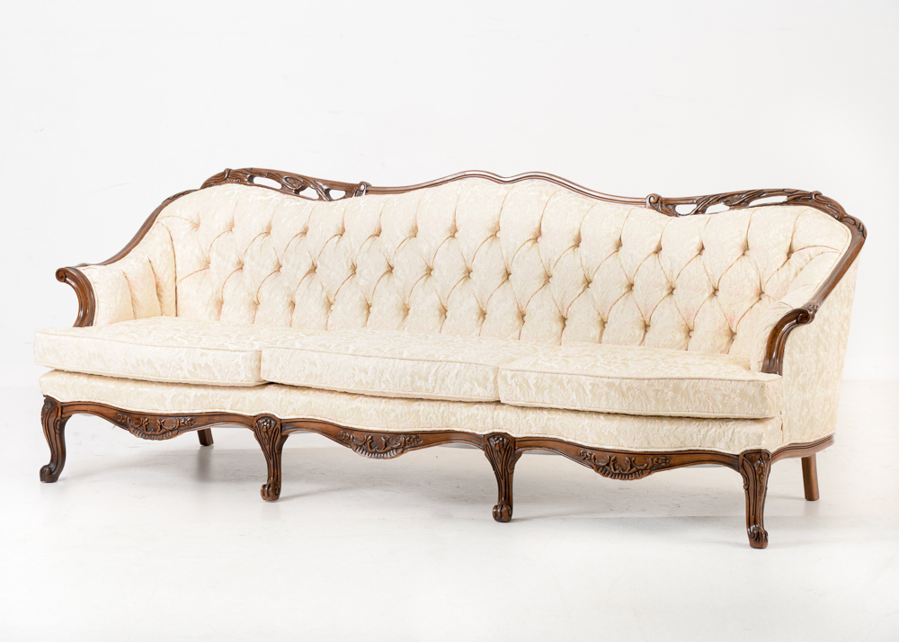 Vintage Button Tufted Sofa