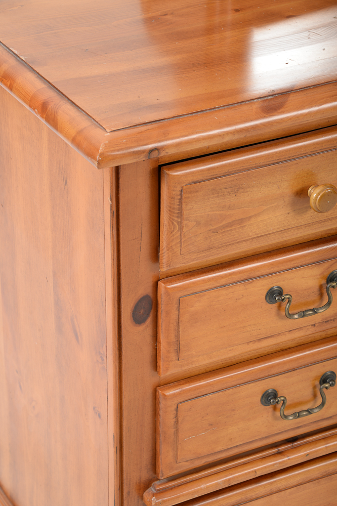 Progressive Furniture Co. Pine Dresser and Mirror