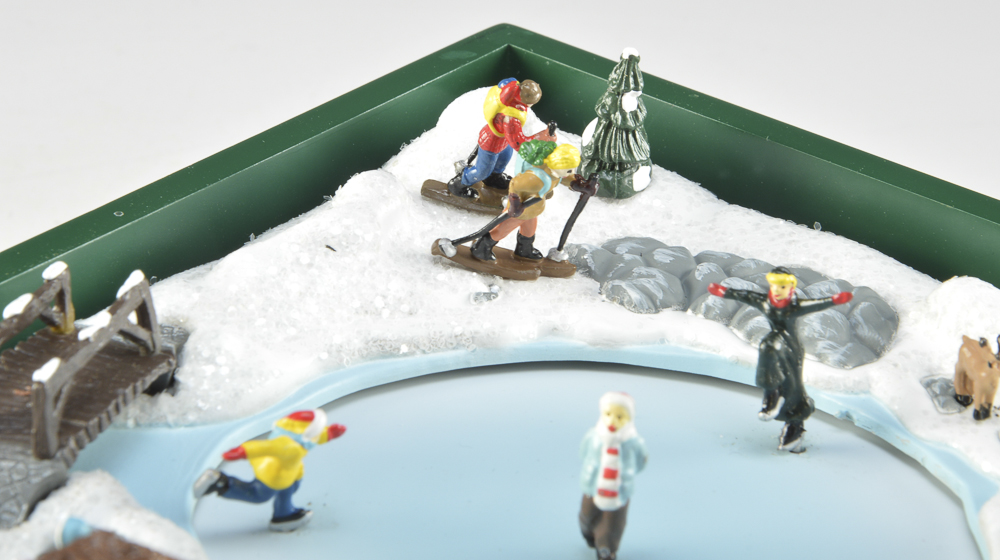 Crosley Electric BK312 White Christmas Music Box