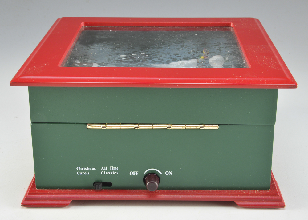 Crosley Electric BK312 White Christmas Music Box