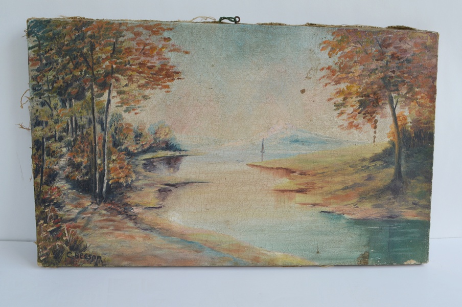 C. Beeson Original Landscape Oil Painting
