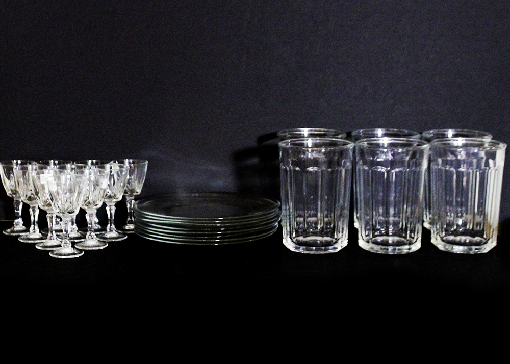 Luminarc Glassware and Glass Dessert Plate Collection