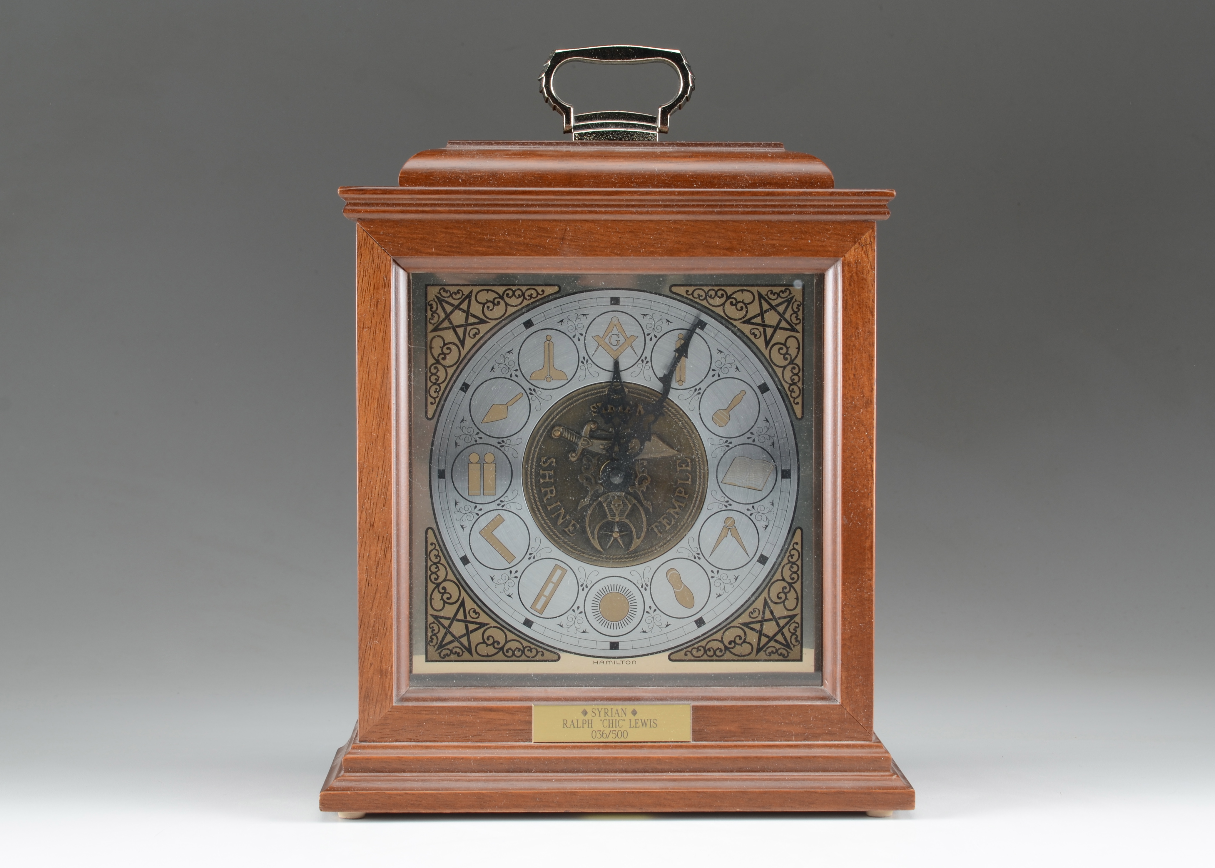 Syrian Shrine Temple Mantel Clock by Hamilton