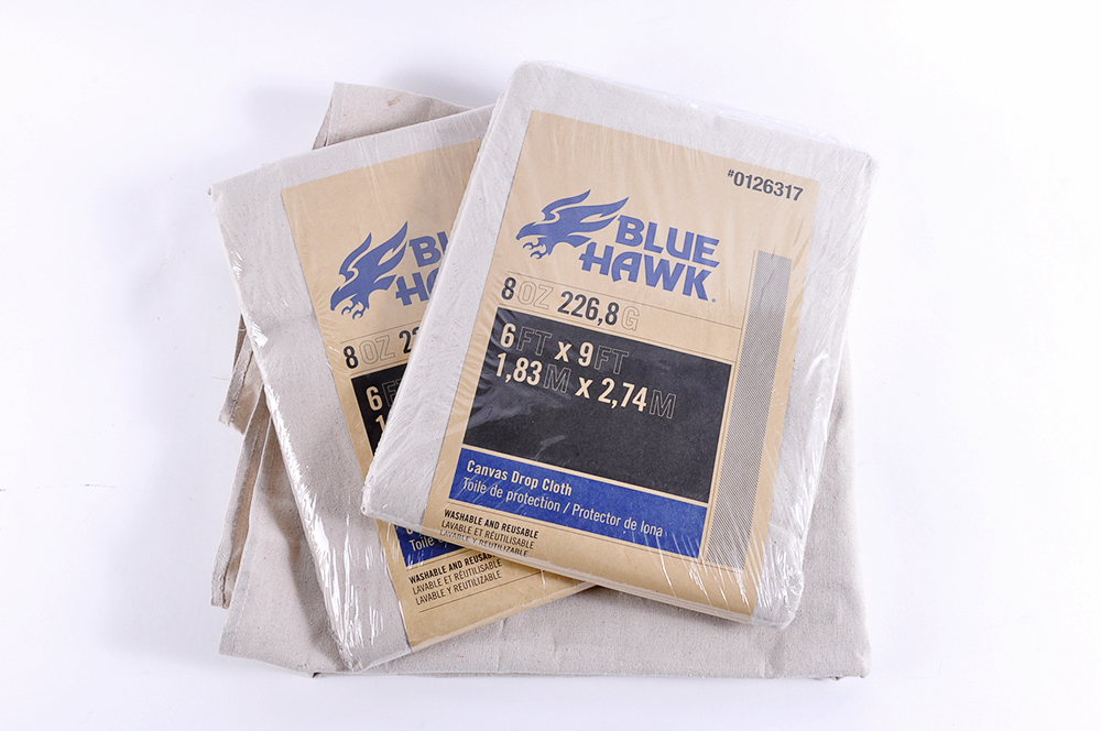 Blue Hawk Canvas Drop Cloths EBTH