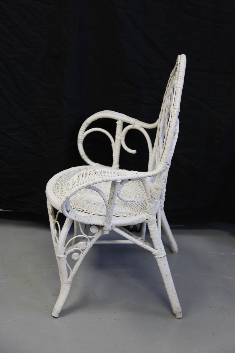 Vintage Metal and Wicker Lawn Chairs