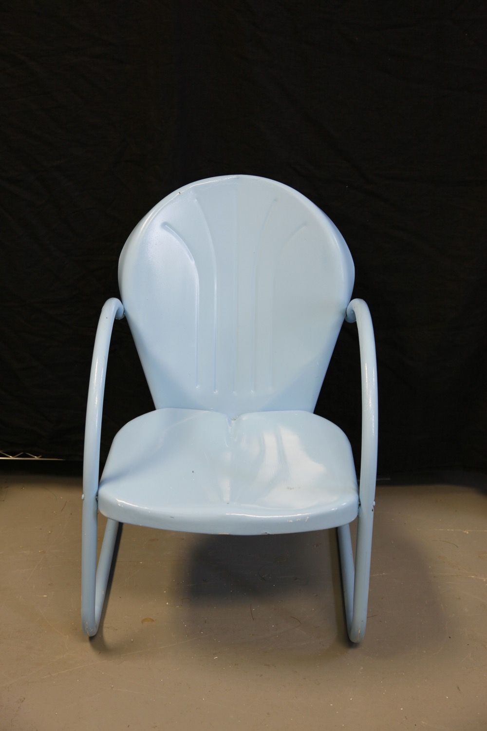 Vintage Metal and Wicker Lawn Chairs