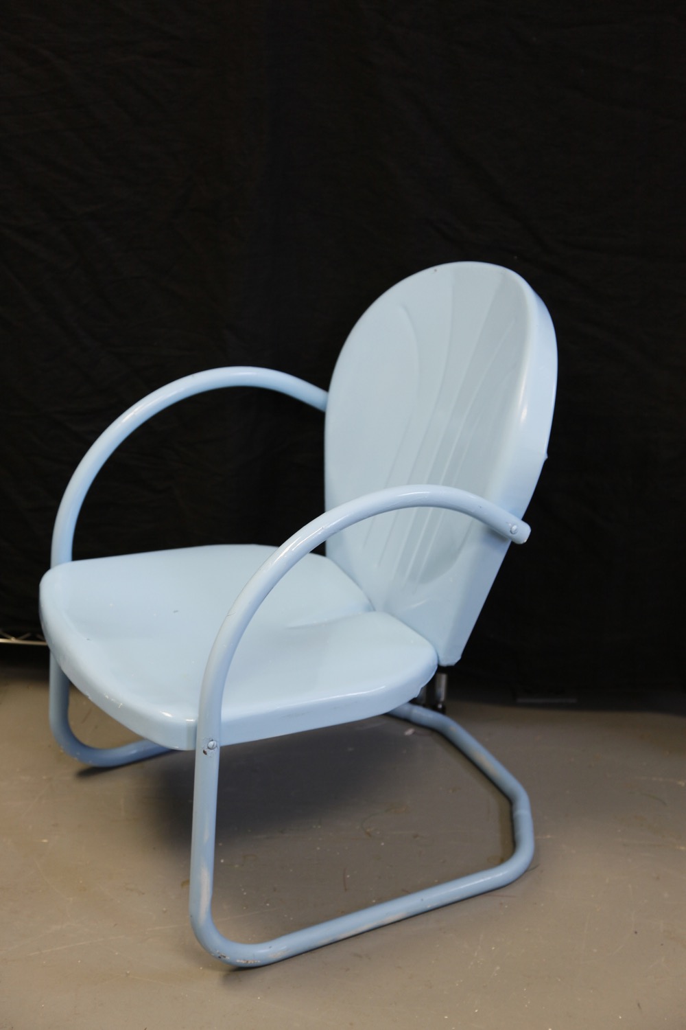 Vintage Metal and Wicker Lawn Chairs