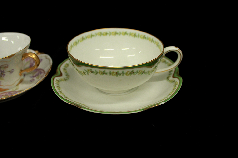 Grouping of Fine China Tea Cups and Saucers