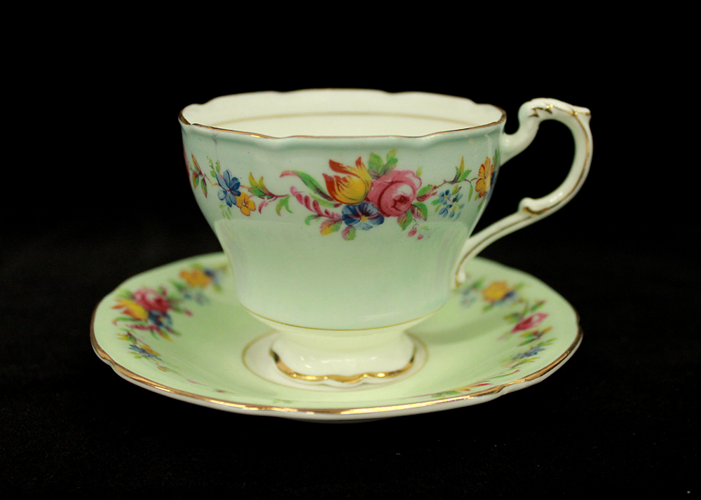 Grouping of Fine China Tea Cups and Saucers