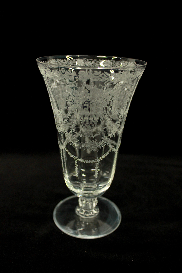 Crystal Champagne Saucers and Goblet