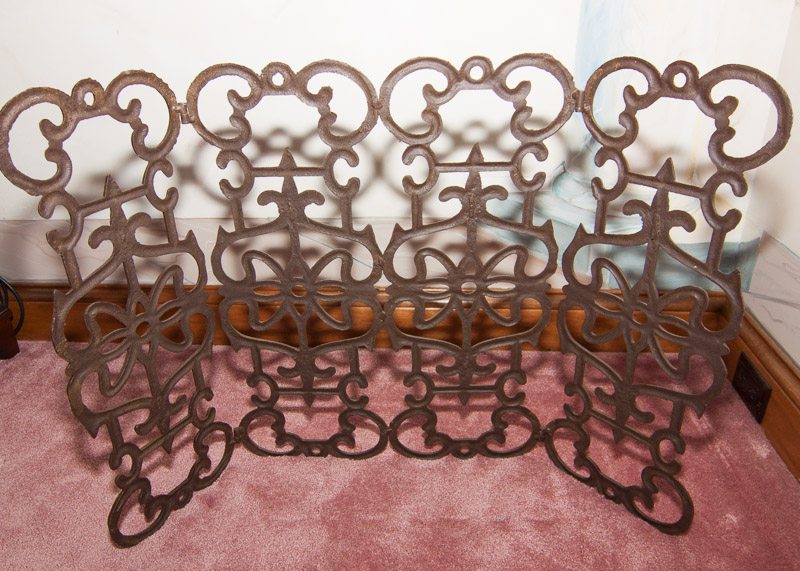 Wrought Iron Fire Screen