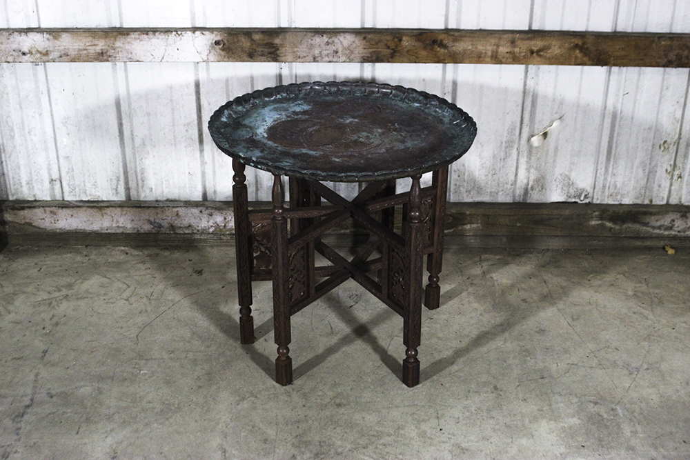 Vintage Moroccan Tray Table