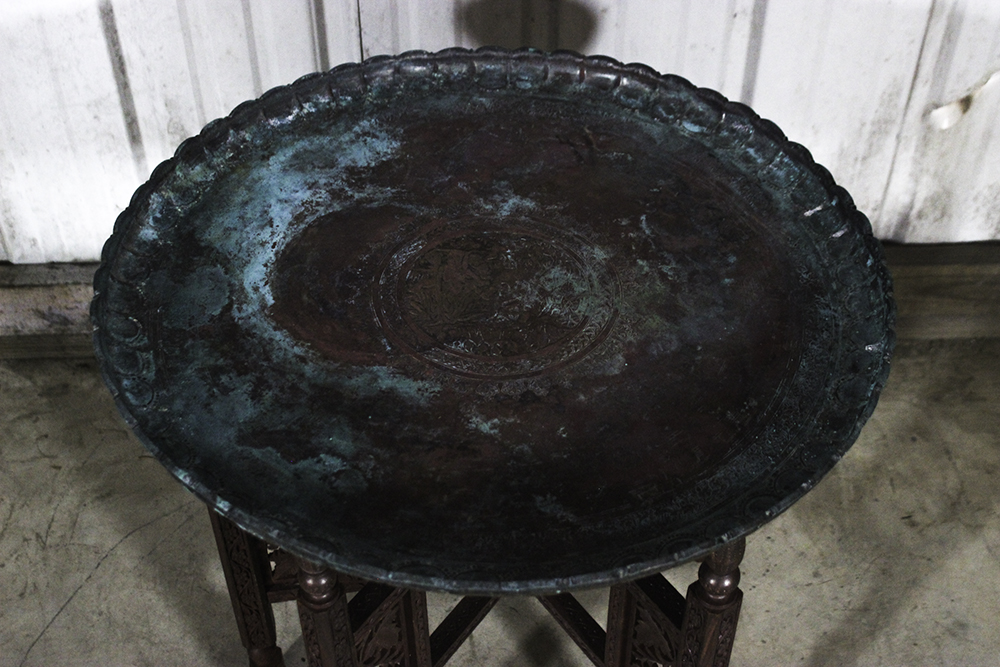 Vintage Moroccan Tray Table